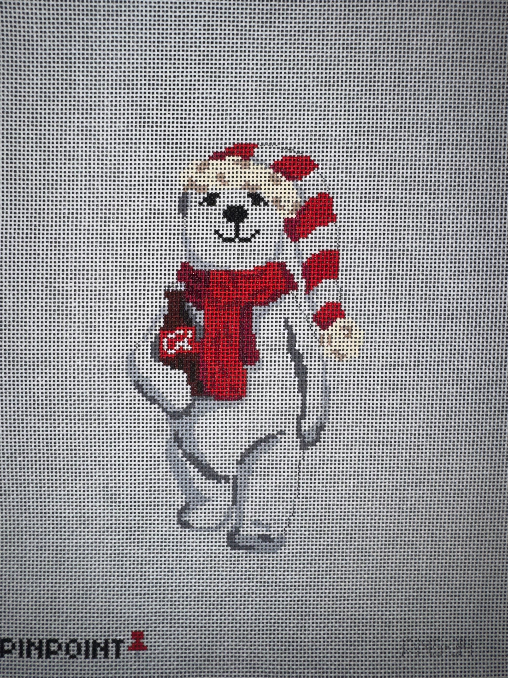 PNS-RASPBERRY-ROSE-POPPI Raspberry Rose Poppi Canvas needlepoint canvas