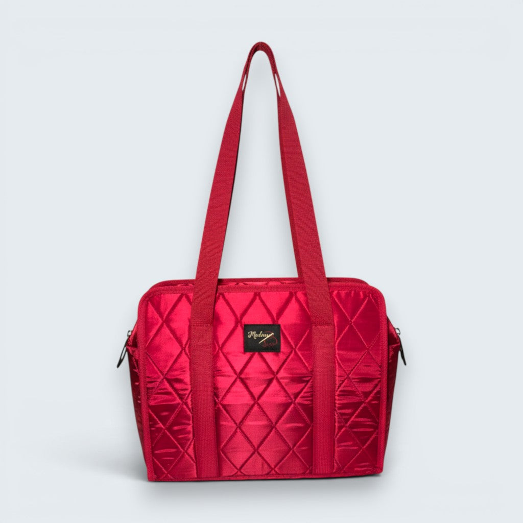 Carry-All Needlepoint Organizer – Multi-Pocket Binder Bag