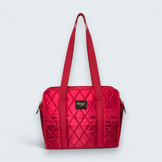 Carry-All Needlepoint Organizer – Multi-Pocket Binder Bag