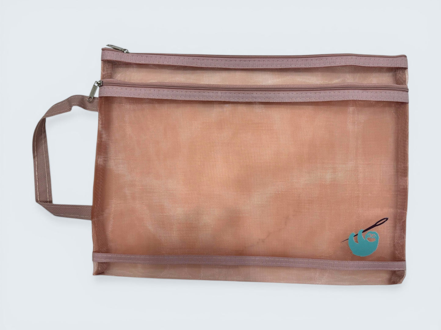 Mesh Needlepoint Project Bag (Double Zipper)