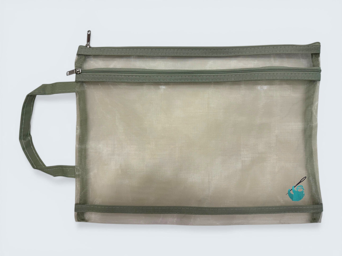 Mesh Needlepoint Project Bag (Double Zipper)