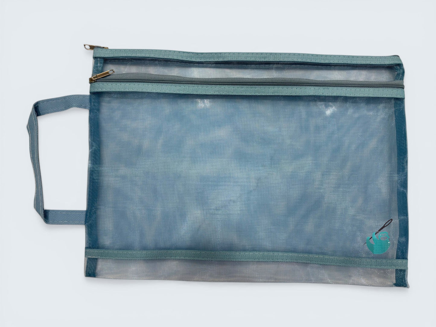 Mesh Needlepoint Project Bag (Double Zipper)