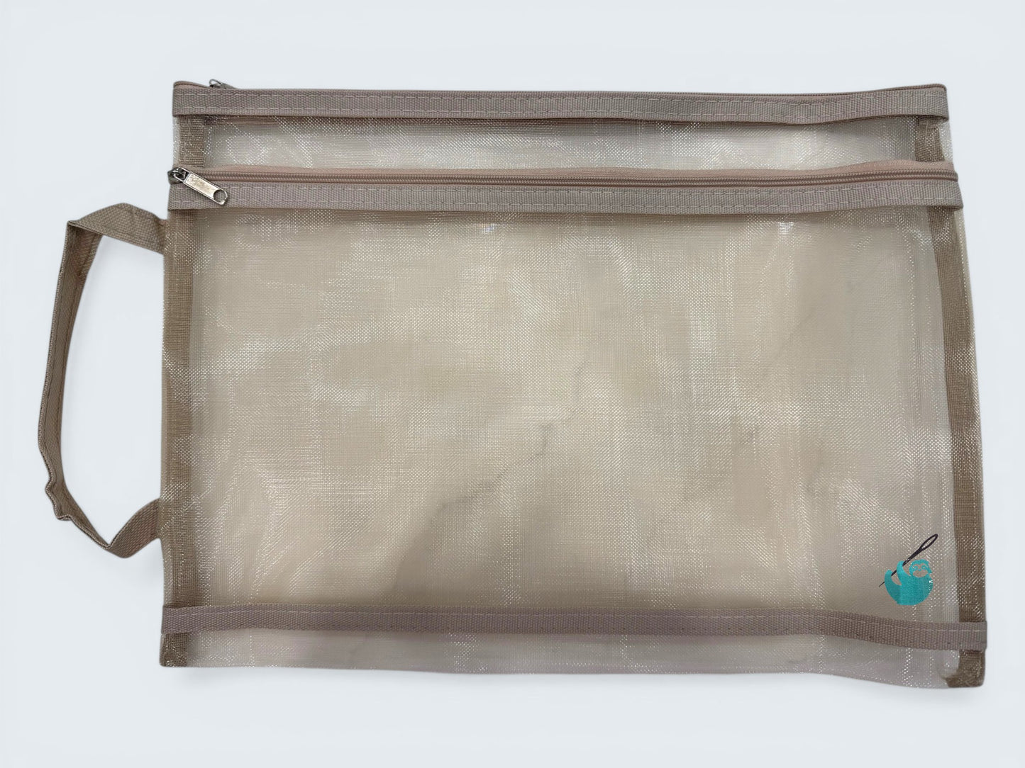 Mesh Needlepoint Project Bag (Double Zipper)
