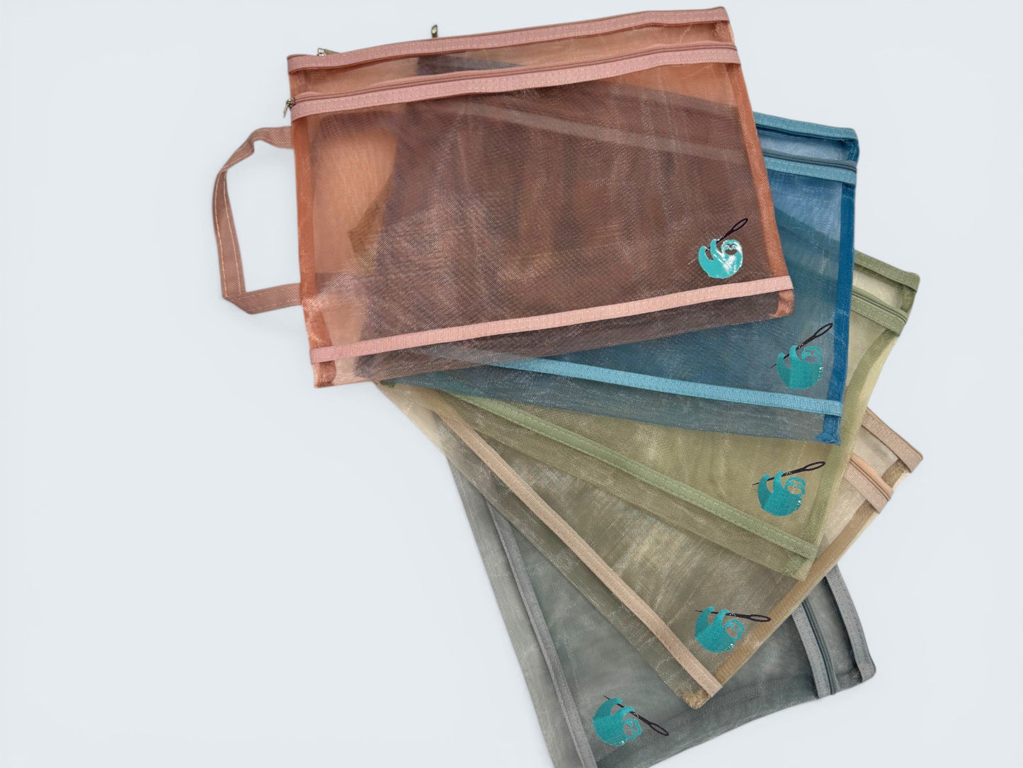 Mesh Needlepoint Project Bag (Double Zipper)