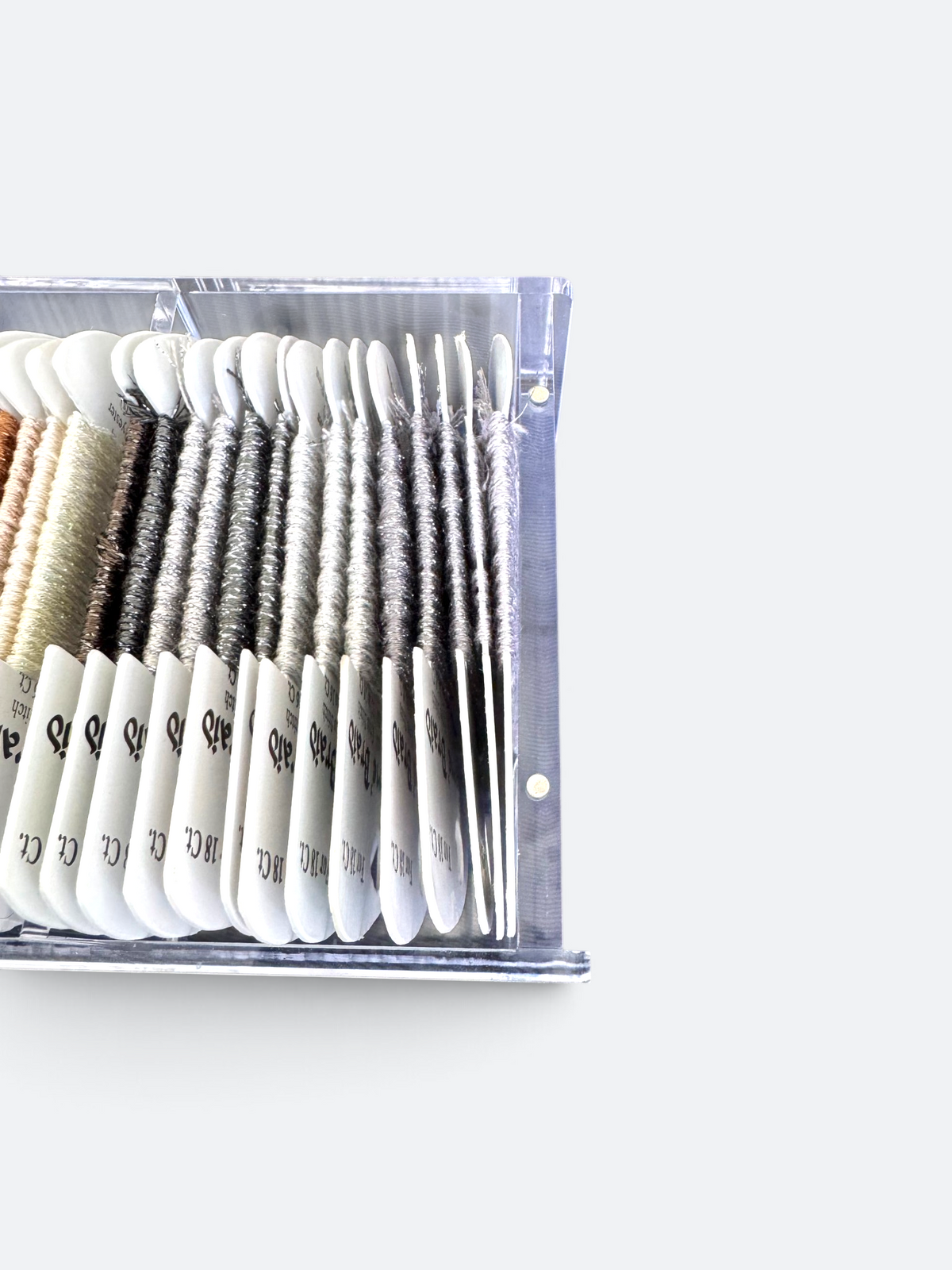 The Bespoke - Acrylic Needlepoint Thread Storage Box - (Rainbow Gallery, Milan & like Sizes)