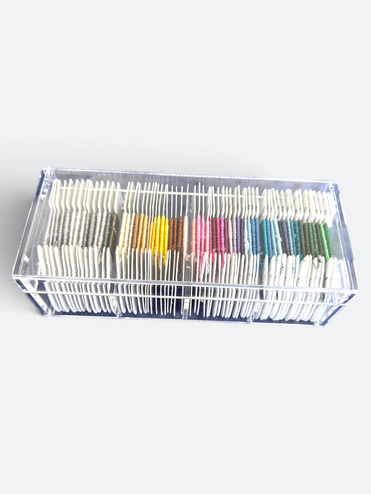 The Bespoke - Acrylic Needlepoint Thread Storage Box - (Rainbow Gallery, Milan & like Sizes)
