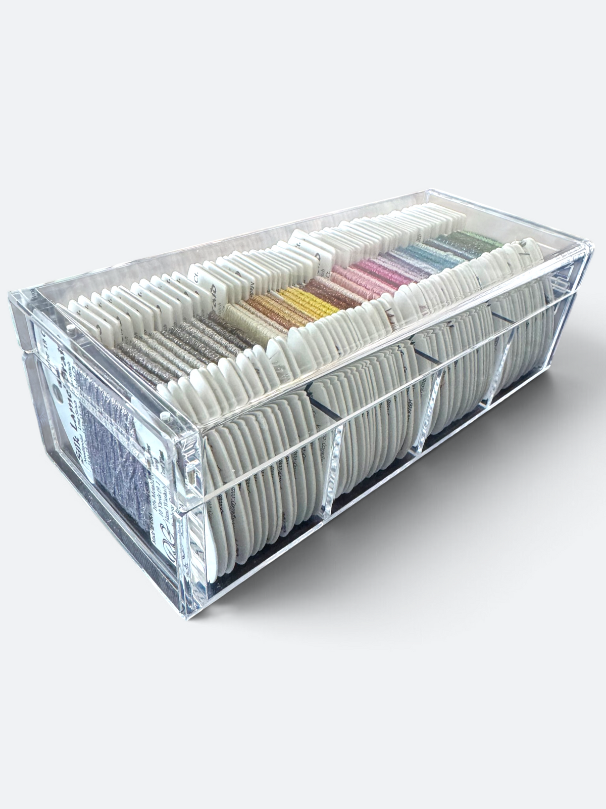 The Bespoke - Acrylic Needlepoint Thread Storage Box - (Rainbow Gallery, Milan & like Sizes)