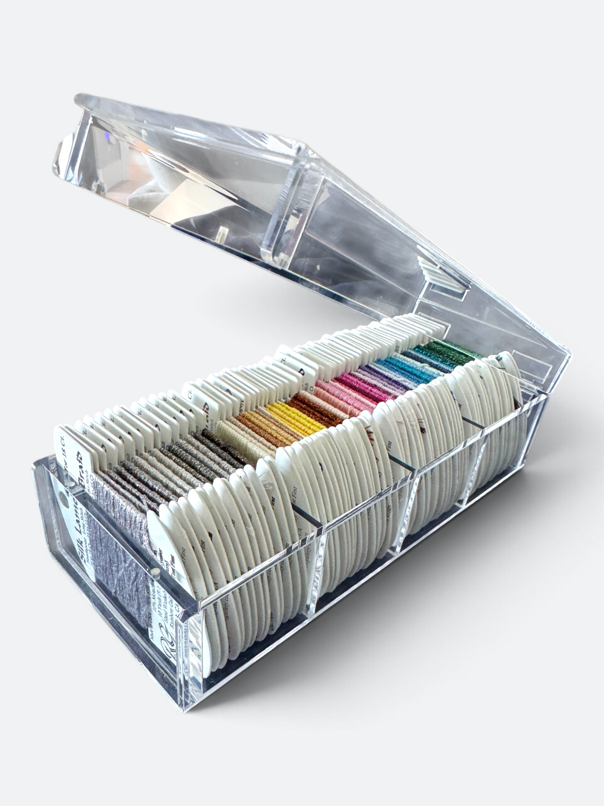The Bespoke - Acrylic Needlepoint Thread Storage Box - (Rainbow Gallery, Milan & like Sizes)