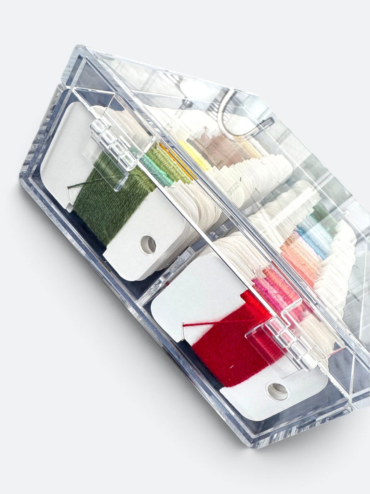 The Bespoke Grande- Acrylic Needlepoint Thread Storage Box - (Essentials, Reflections, ColorSpun or similar sized cards)