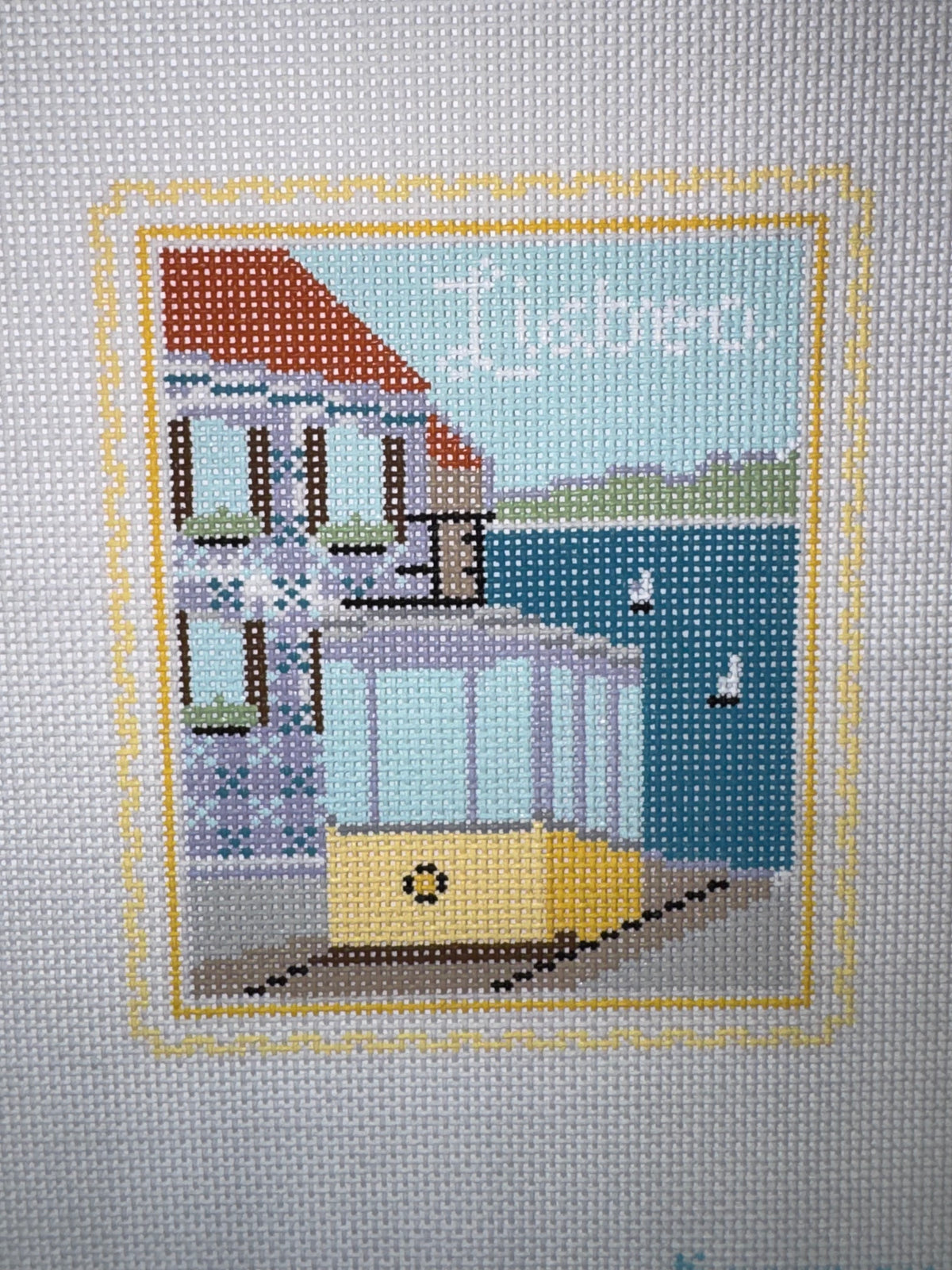 Lisbon Tram Travel Stamp