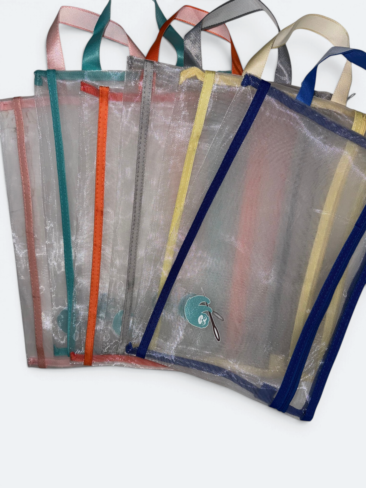 Mesh Needlepoint Project Bag (Double Zipper)