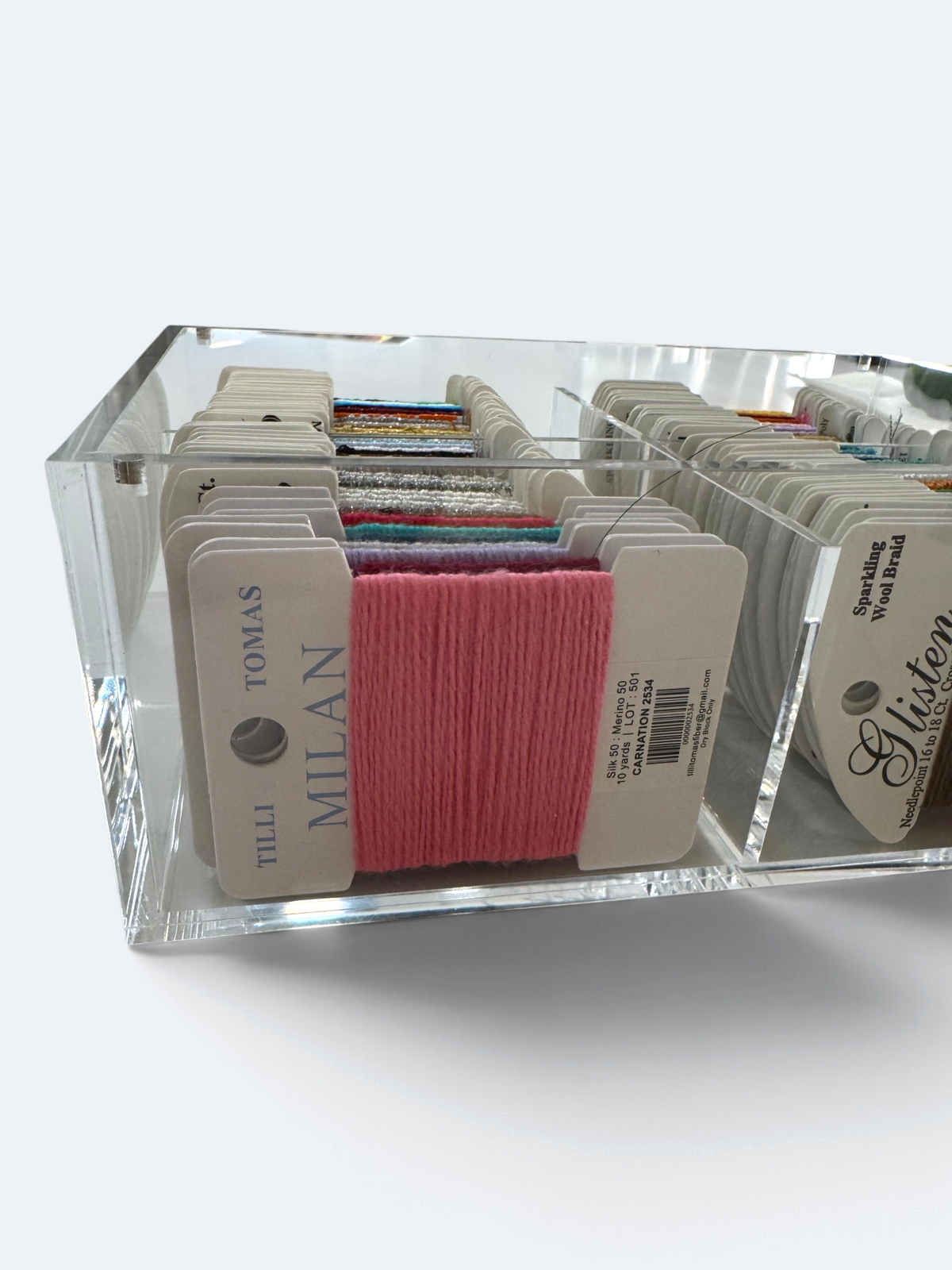 The Hudson - Acrylic Needlepoint Thread Storage Box