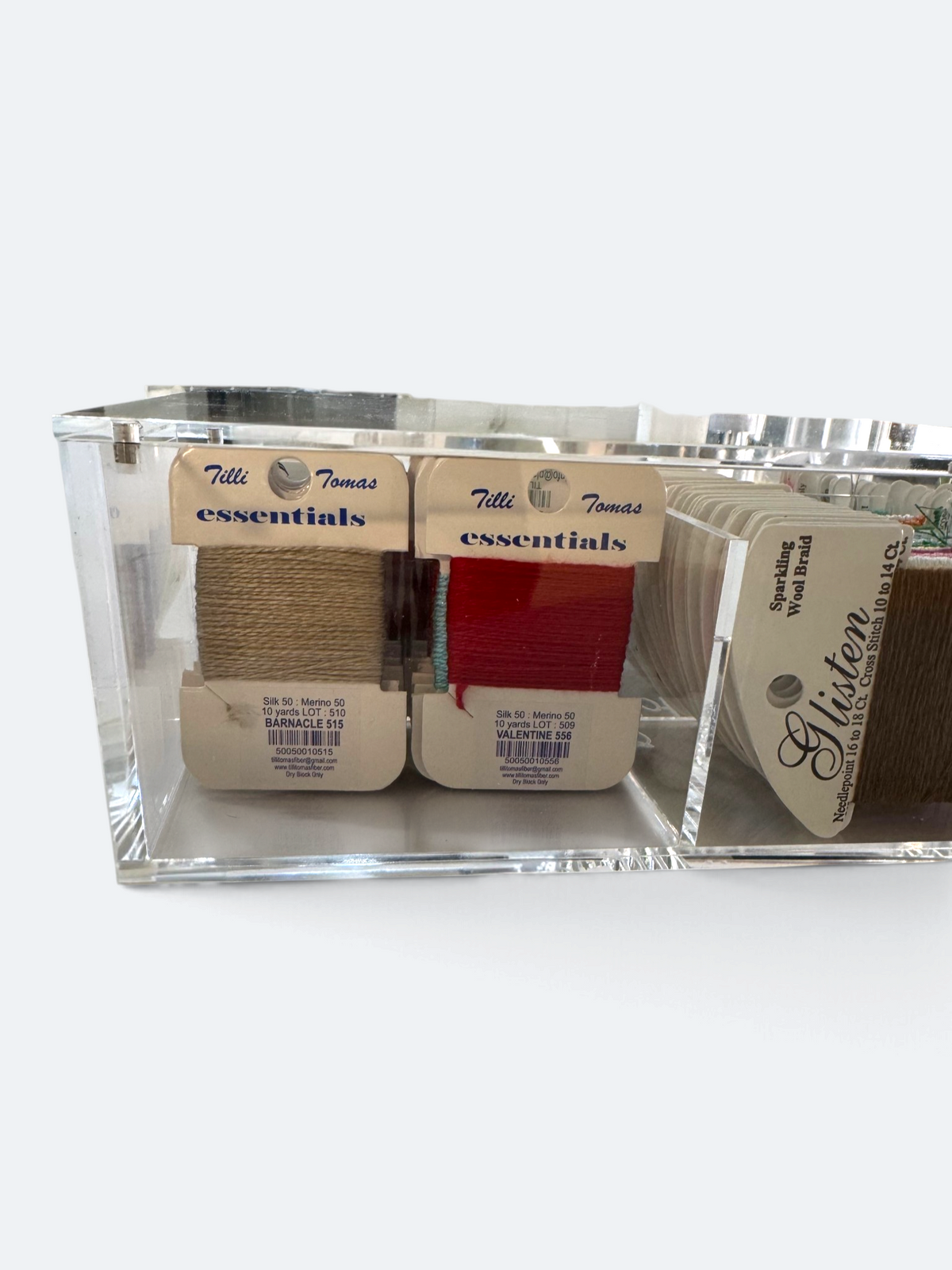 The Hudson - Acrylic Needlepoint Thread Storage Box