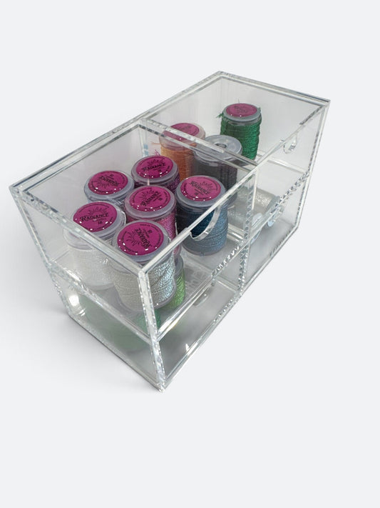 The Apothecary Chest (Newly Redesigned) - Acrylic Needlepoint Thread Storage