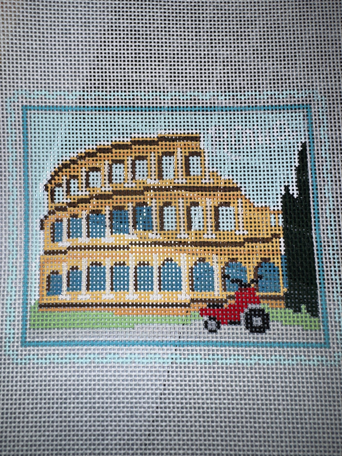 Rome Colosseum Travel Stamp