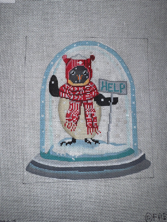 Christmas Penguin Snow Globe