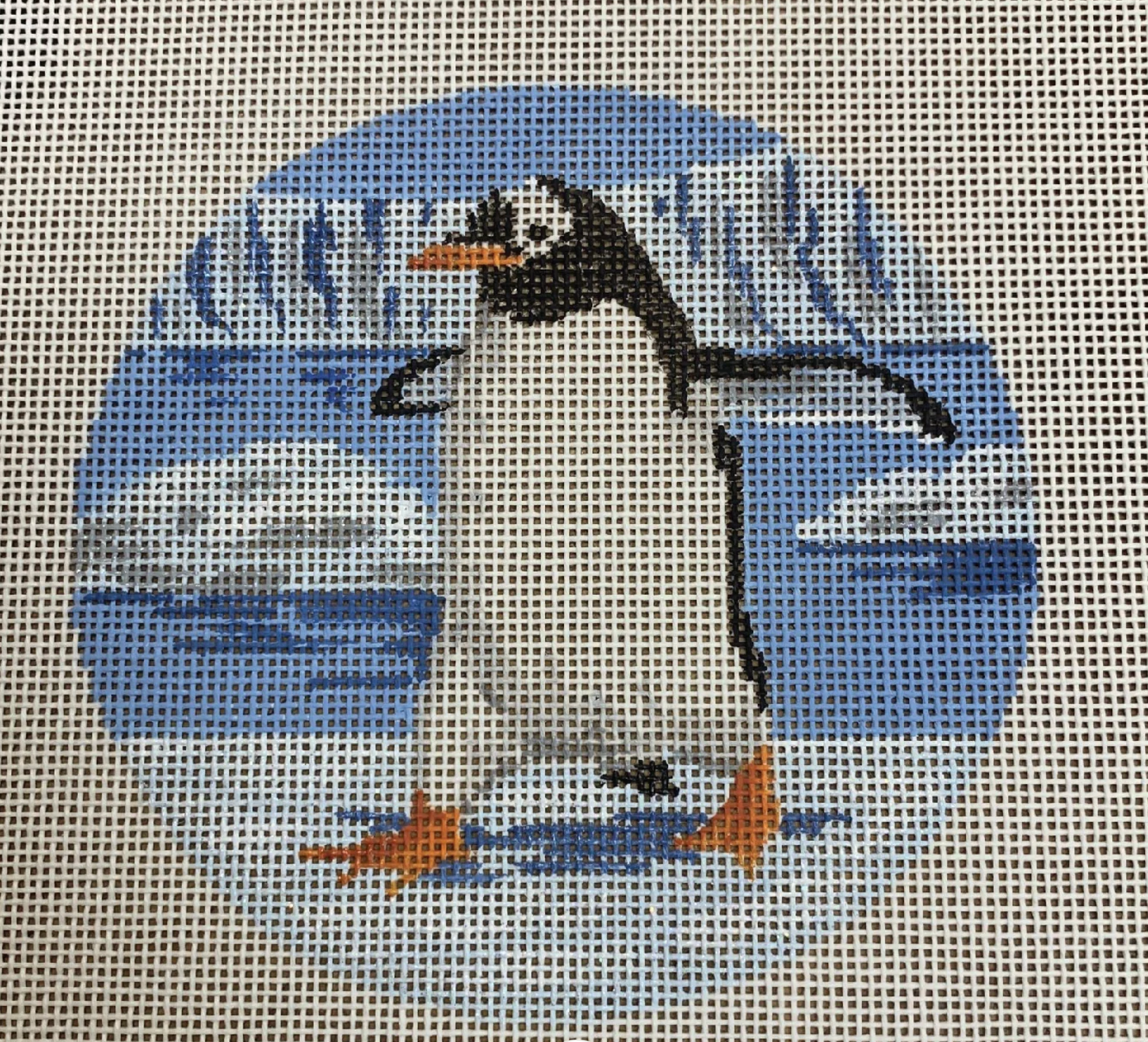 Frolicking Penguin Canvas
