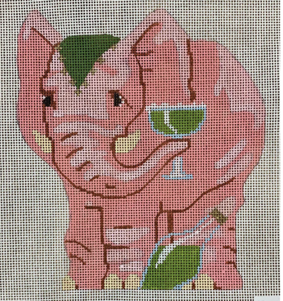 LL522E Pink Elephant Canvas