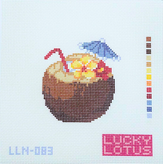 Brown Coconut Cocktail Canvas