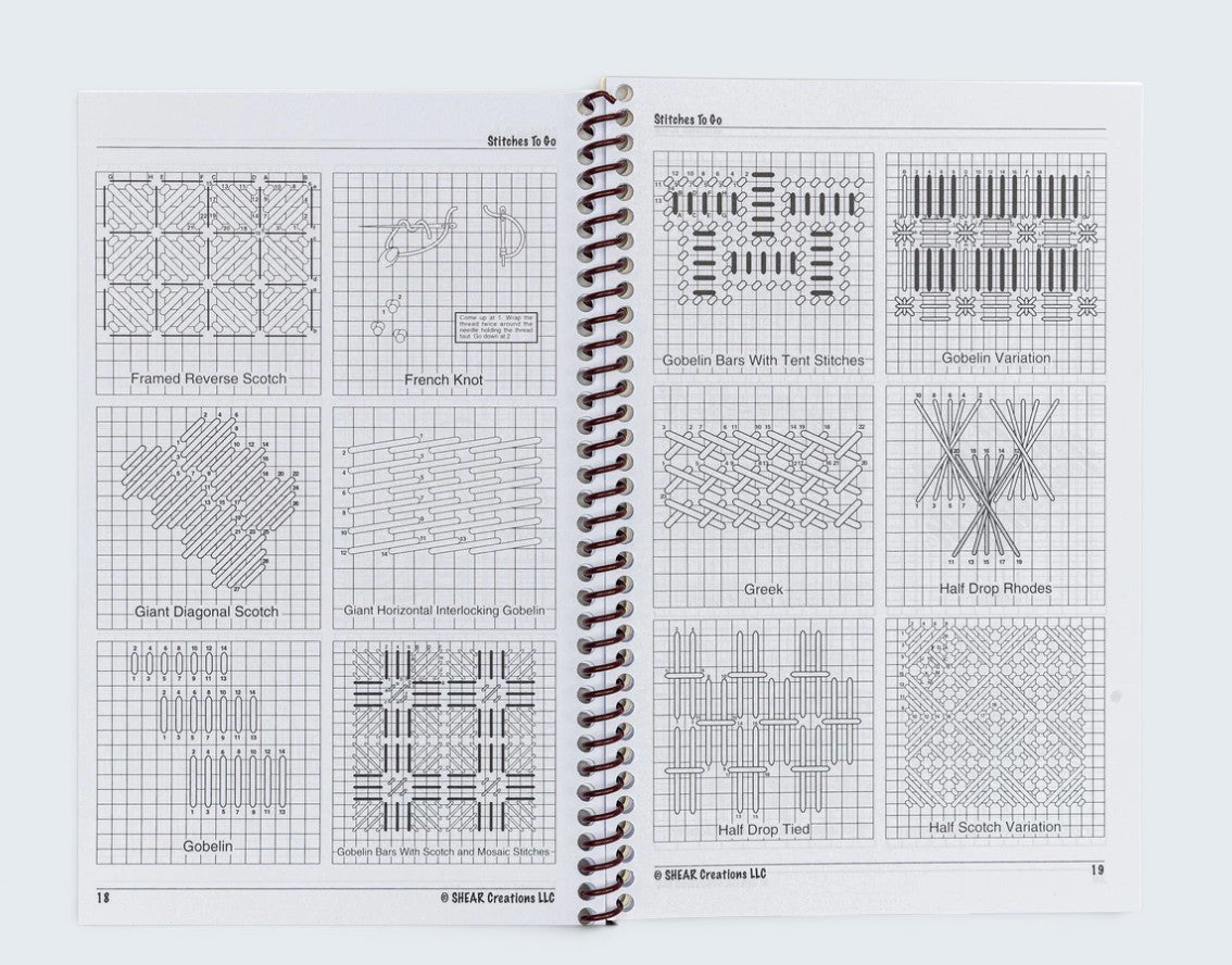 Stitches to Go Needlepoint Book