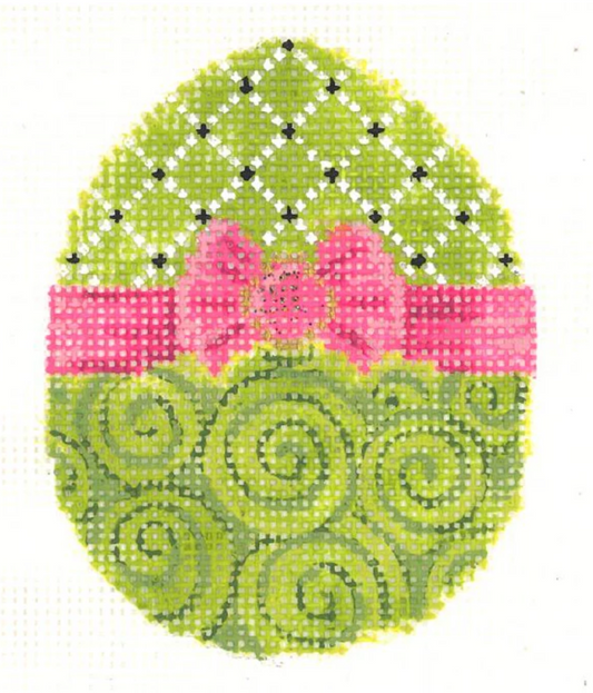 Chartreuse Ribbon Egg