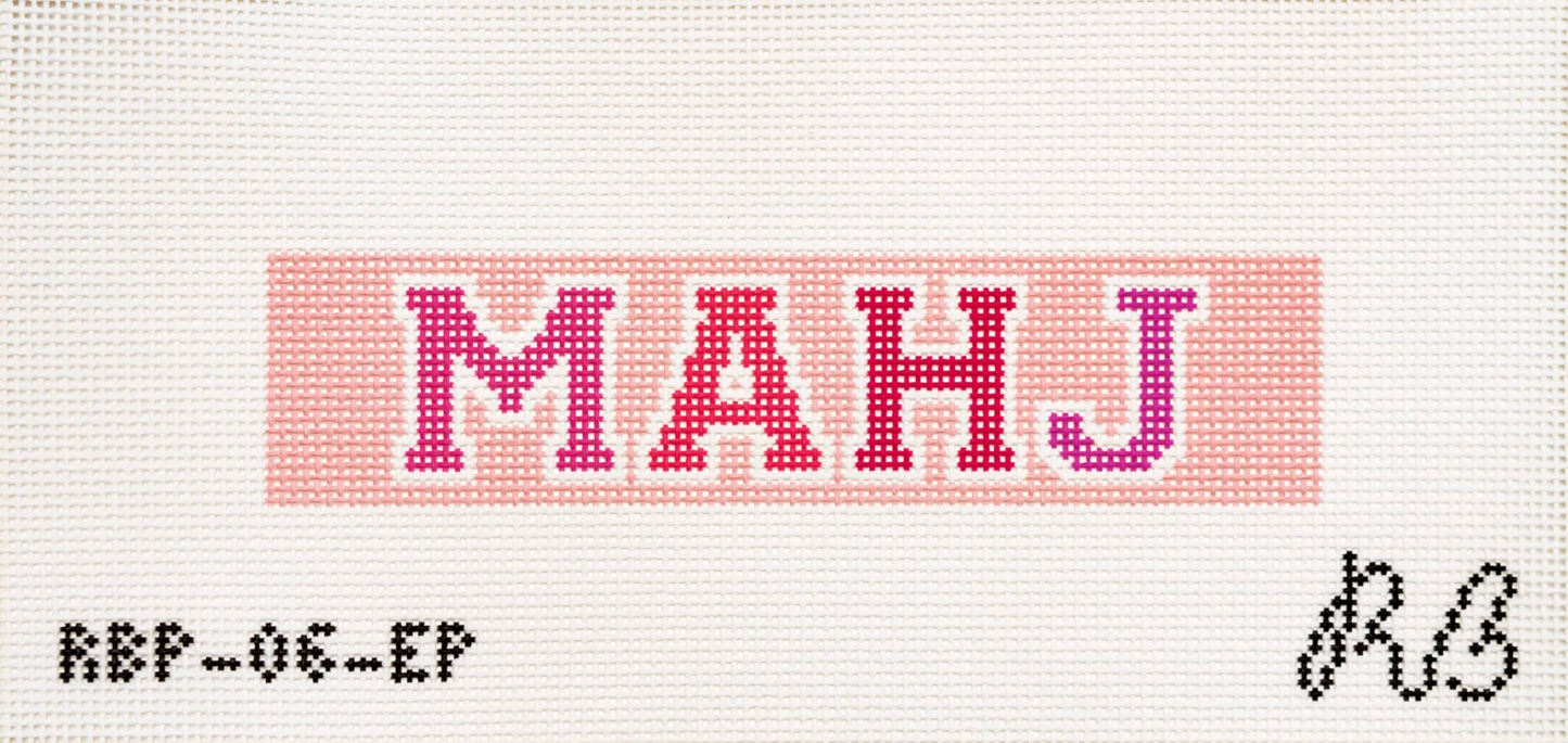 Mahj Fob Canvas - Pink