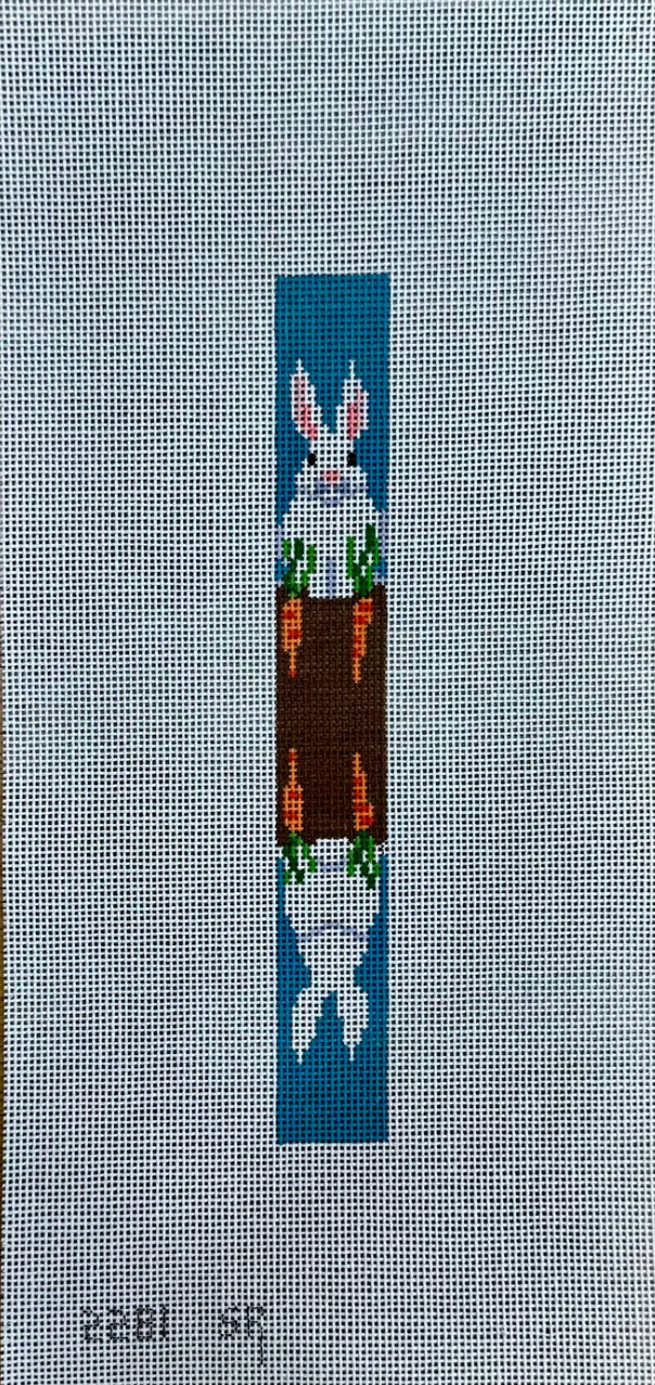 Rabbit with Carrots Key Fob
