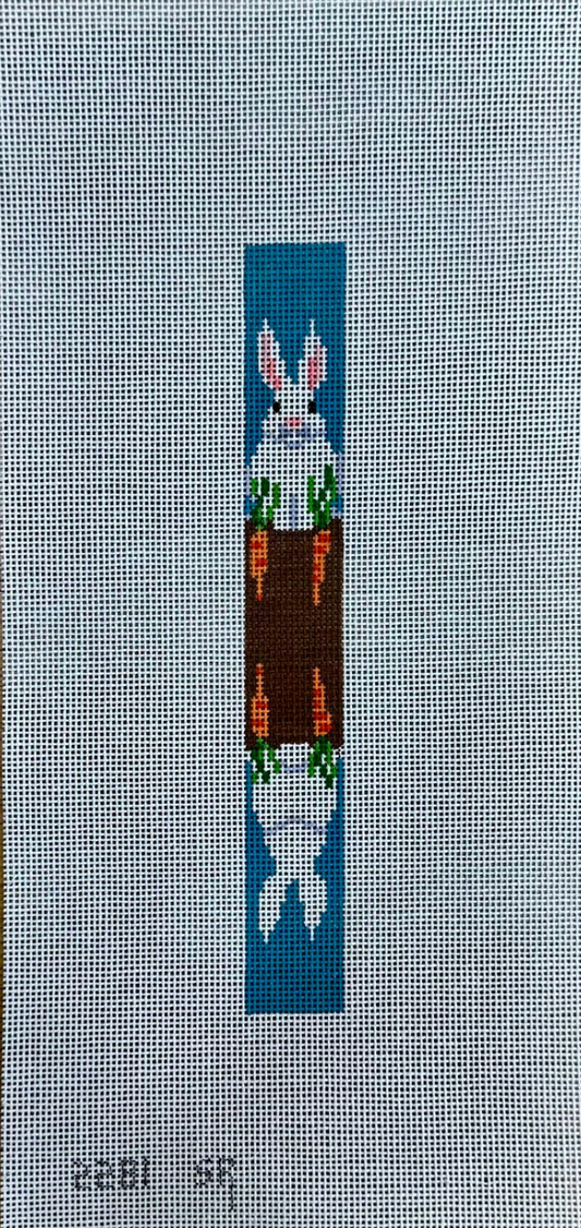 Rabbit with Carrots Key Fob