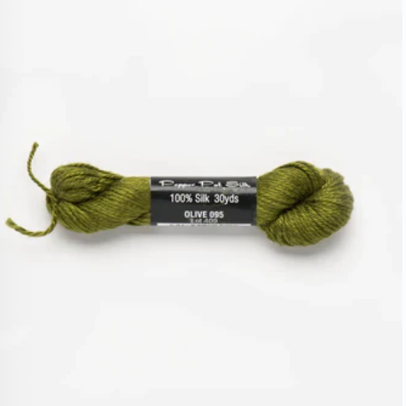 095 Olive - Pepper Pot Silk
