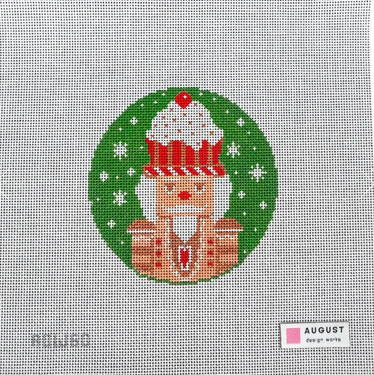 ADW60 Gingerbread Nutcracker needlepoint canvas