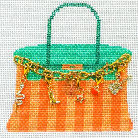 ADW175 Showgirl Bougie Charm Bag needlepoint canvas
