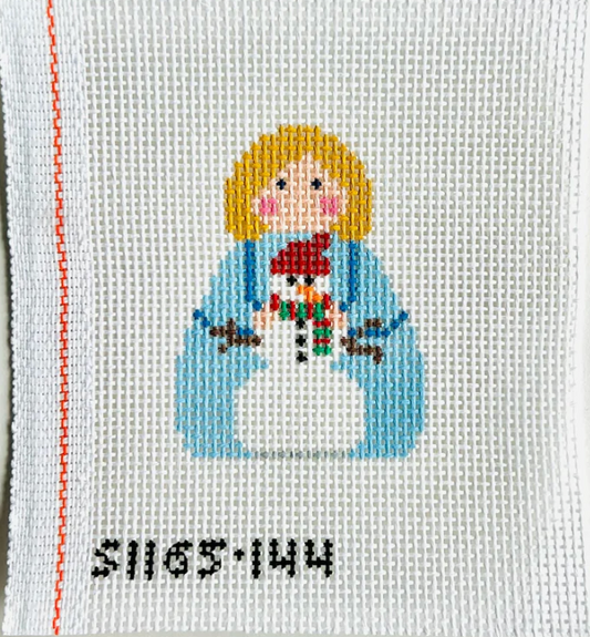 Snowman Angel Canvas