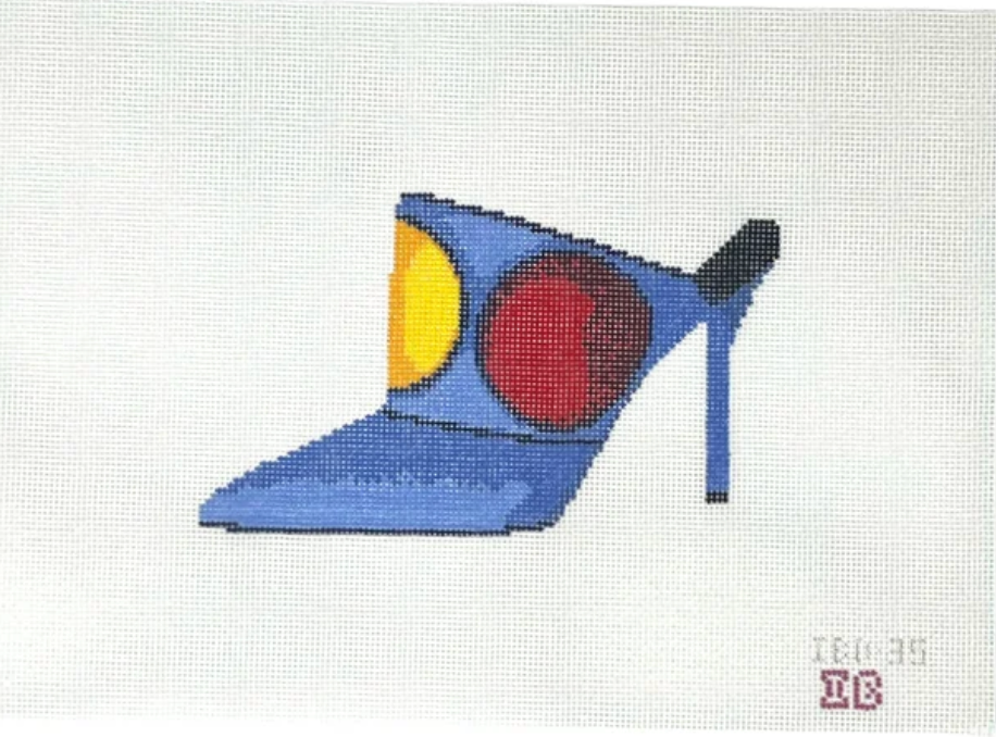 Blue Suede Mule