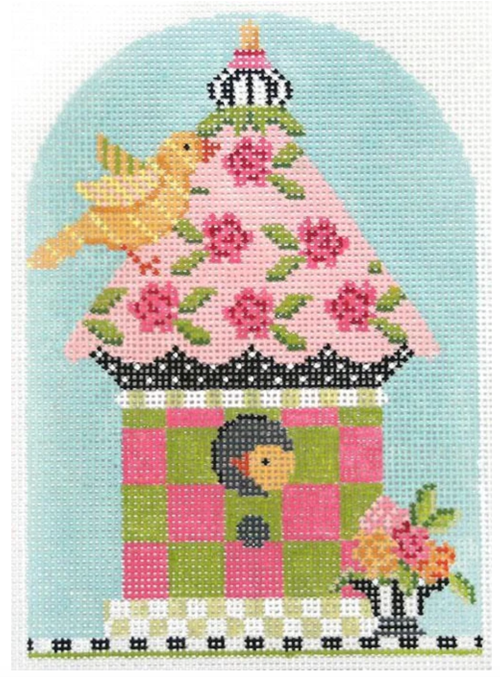 Spring Posies Birdhouse