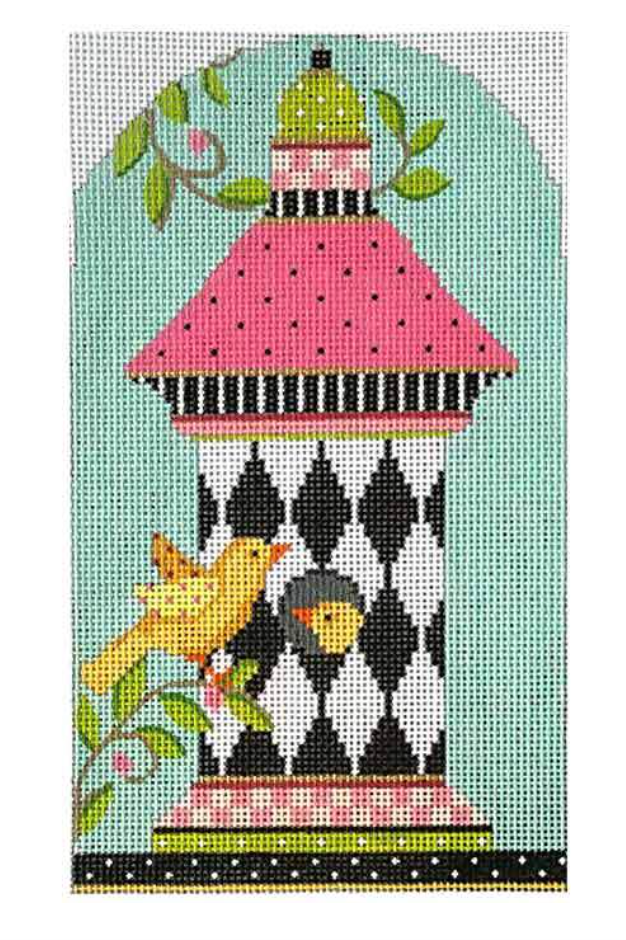 Happy Harlequin Birdhouse