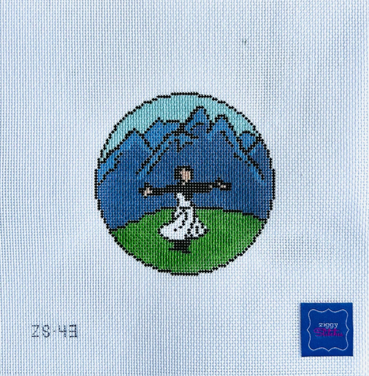 Woman on Mountain Round