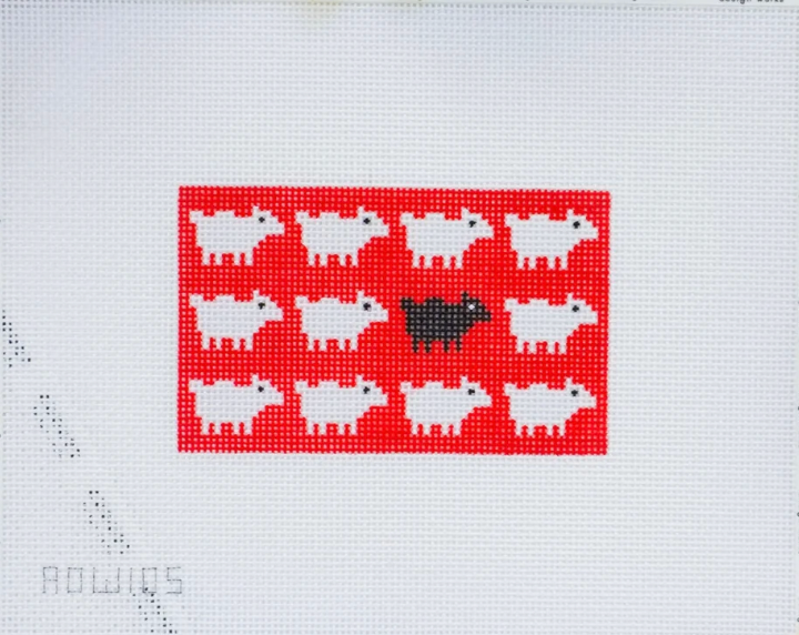 Mini Diana Black Sheep Needlepoint Canvas