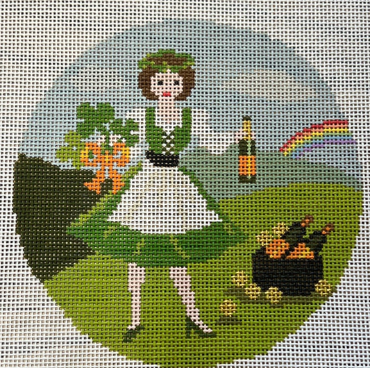 Betty Loves St. Patrick's Day (Canvas and Stitch Guide)