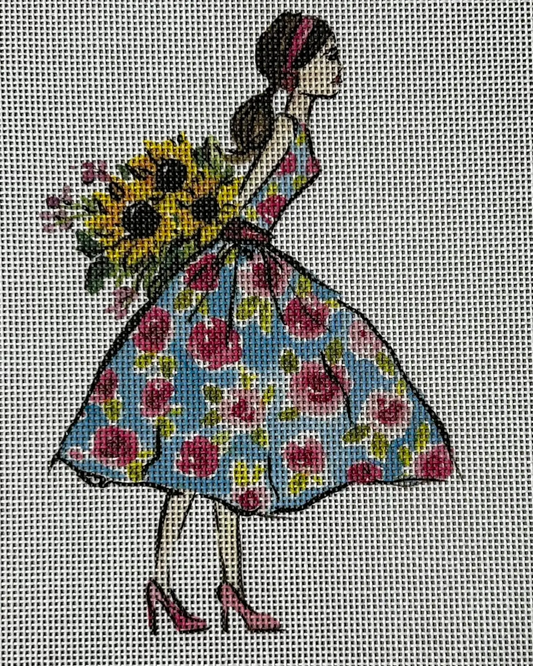 Dress with Pink Flowers