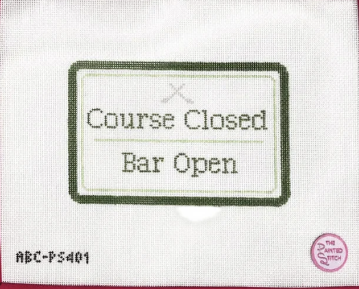 Course Closed, Bar Open
