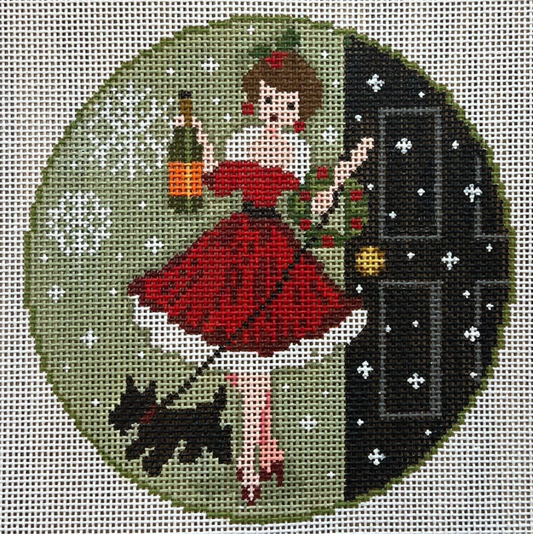 Betty Loves Bubbles #1 - With Scotty Dog, Canvas and Stitch Guide