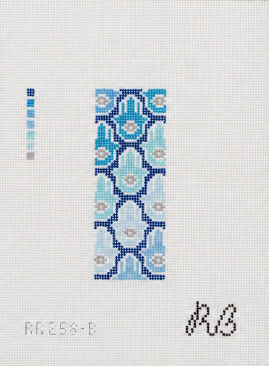 Hamsa Mezuzah Blue