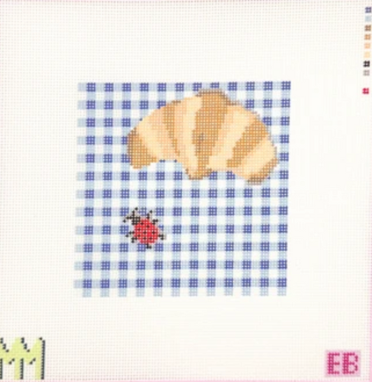 Croissant and Ladybug Coaster