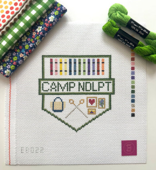 Camp Needlepoint Pennant