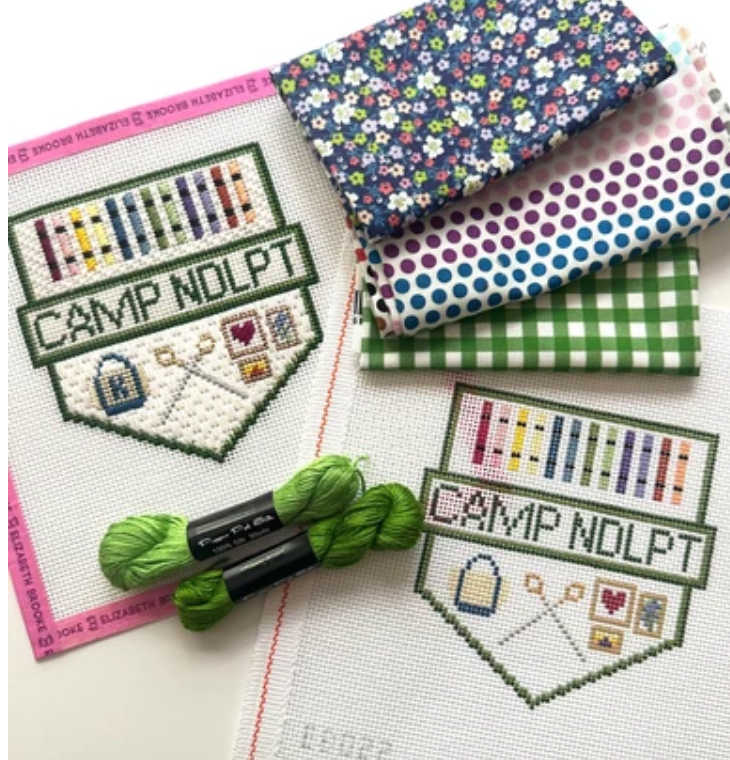 Camp Needlepoint Pennant