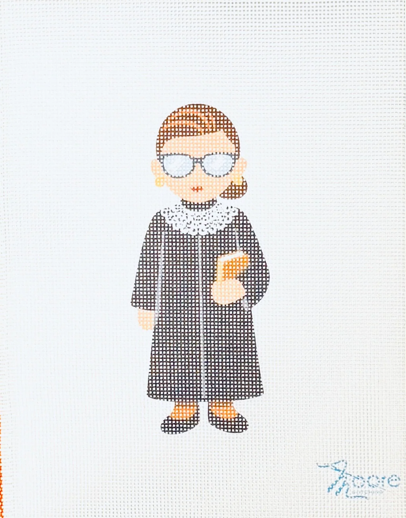 Ruth Bader Ginsburg Needlepoint Canvas