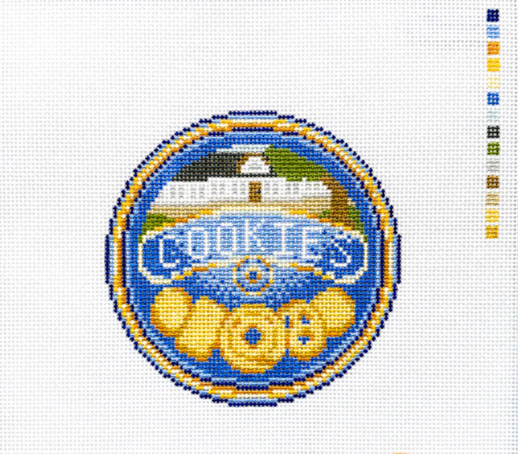 Butter Cookies in a Blue Tin Canvas