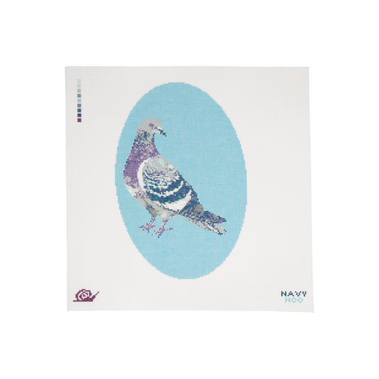 Blue Pigeon Canvas