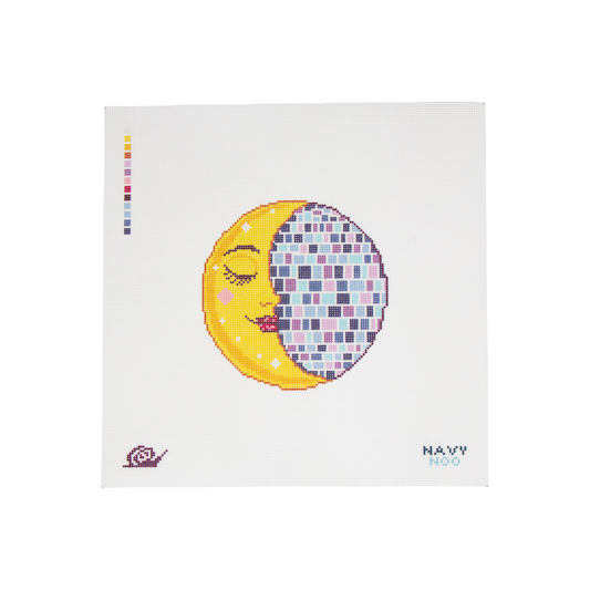 Disco Moon Canvas