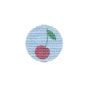 Cherry with Blue Background